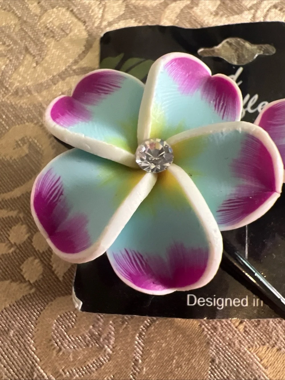 Fimo Hair Clips Clay Flowers Hawaii Wedding Beach Hairstyles